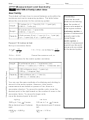 Measurement And Geometry Worksheets With Answer Key - Holt Mcdougal Mathematics