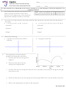 Algebra Chapter 4 Mid-Chapter Review Functions And Linear Modeling Worksheet With Answer Key Printable pdf