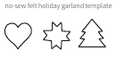Holiday Garland Template Printable pdf