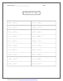 Subtraction Of Integers Worksheet With Answer Key Printable pdf