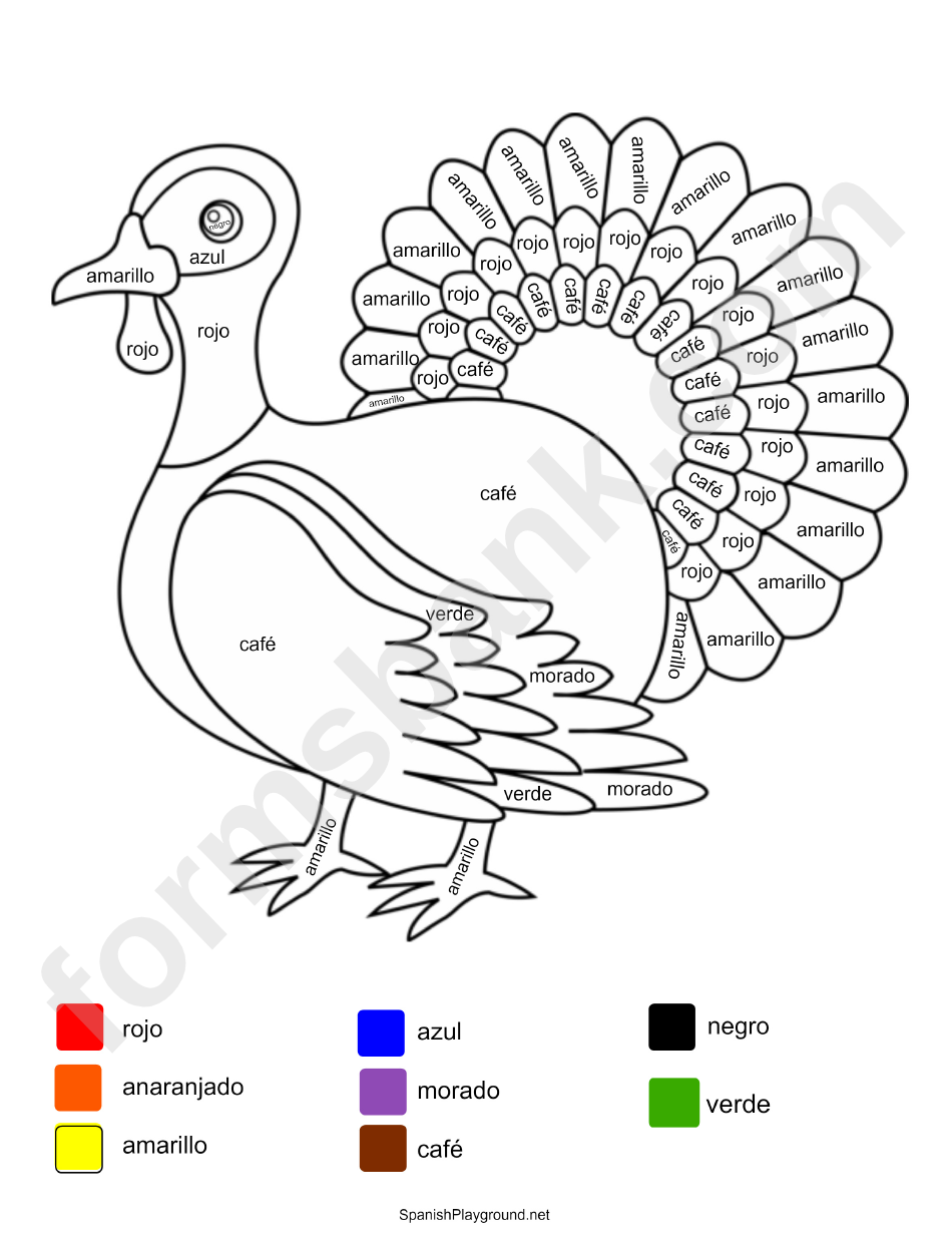 Spanish Bird Coloring Sheet