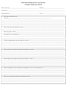 Functional Behavioral Assessment Teacher Interview Form Printable pdf