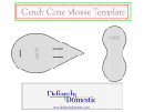 Mouse Candy Cane Template
