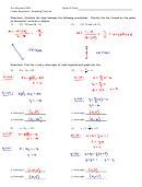 Accelerated Aag Linear Equations - Graphing Practice Worksheet With Answers