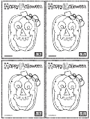 Halloween Cards To Color Template