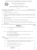 Business Mathematics & Statistics Worksheets - (s-203) Spring (summer) 2009 Examinations - Institute Of Cost And Management Accountants Of Pakistan