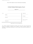 Form 416d - Caption For Use In Adversary Proceeding Printable pdf