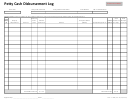 Form 41-988 - Petty Cash Disbursement Log - University Of Central Florida