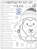 Christmas Bucket List For Efk Printable pdf