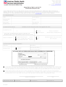 Health Savings Account Distribution Request Form - American Fidelity Health Services Administration