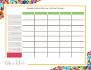 Weekly Menu Planner And Food Tracker Template Printable pdf