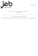 Foundational Mathematical Literacy Worksheet - Exemplar 1, Ieb Asswssment Matters, 2012