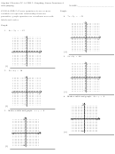 Algebra I Practice Cc.a.ced.2: Graphing Linear Functions 6 Worksheet With Answers