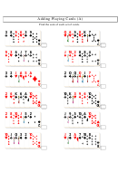 Adding Playing Cards (A) Math Worksheet With Answers Printable pdf