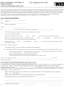 Form Wh-381 - Notice Of Eligibility And Rights And Responsibilities (family And Medical Leave Act)