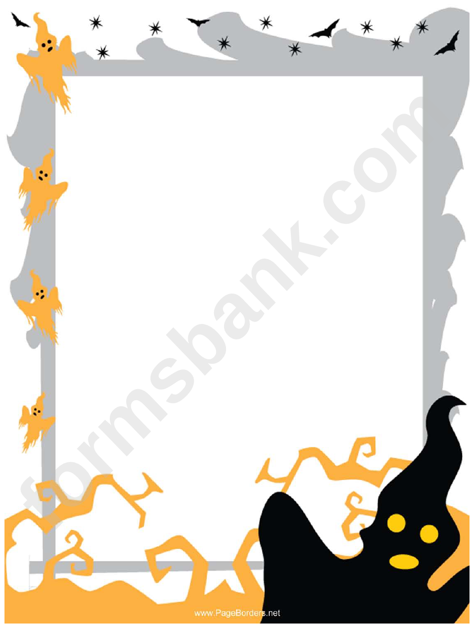 Ghosts Page Border Templates
