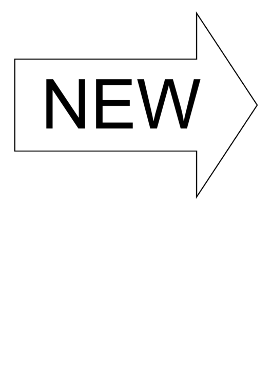 Fillable New Arrow (Right) Printable pdf
