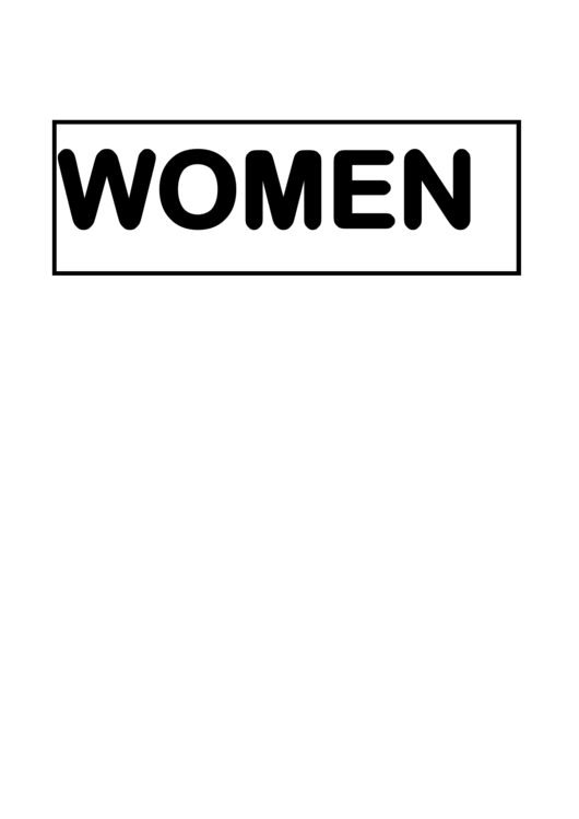 Women Warning Sign Template Printable pdf