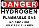 Hydrogen Warning Sign Template