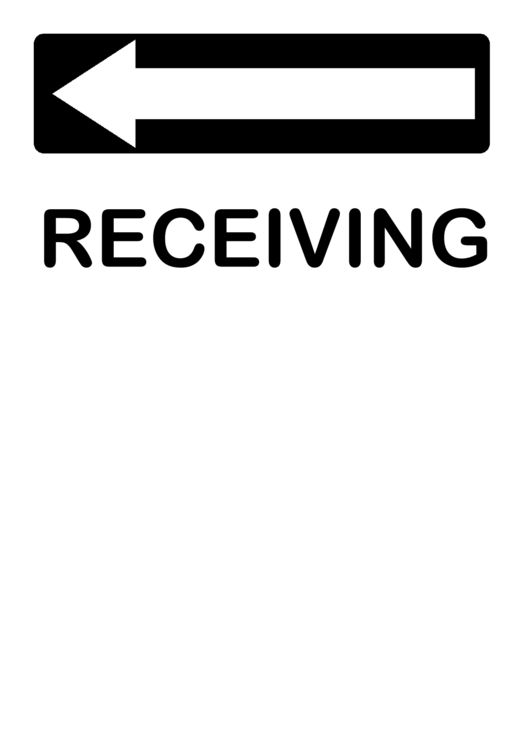 Fillable Directions - Receiving (Left) Printable pdf