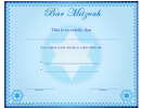 Bar Mitzvah Certificate Templates