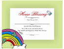 House Blessing Certificate Template - Rainbow