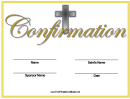 Confirmation Name Change Certificate