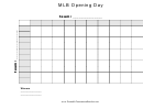 50 Square Mlb Opening Day Tournament Bracket Template