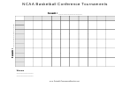 50 Square Ncaa Basketball Conference Tournament Bracket Template