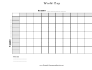 50 Square World Cup Grid Tournament Bracket Template