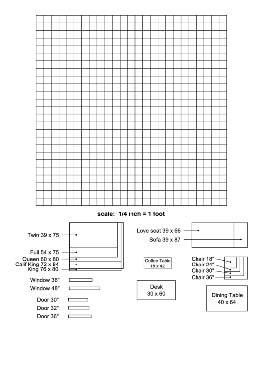 Furniture Template Printable pdf