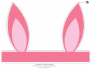 Pink Easter Bunny Ears Template
