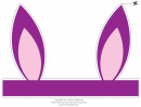 Purple Easter Bunny Ears Template