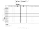 25 Square Mlb Opening Day Grid