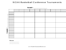 25 Square Ncaa Basketball Conference Tournament Bracket Template