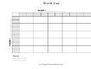 25 Square World Cup Tournament Bracket Template