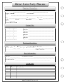 Direct Sales Party Planner Template - Left