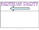 Birthday Party Flyer Left
