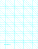 Diagonals Right With Half-inch Grid