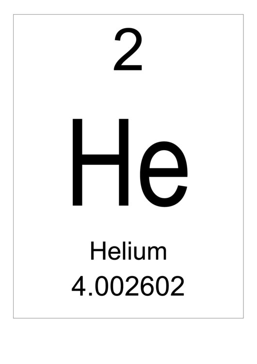 Element 002 - Helium Printable pdf