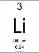 Element 003 - Lithium