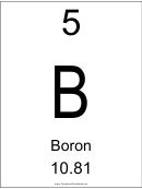 Element 005 - Boron