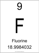 Element 009 - Fluorine