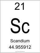 Element 021 - Scandium