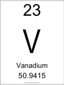 Element 023 - Vanadium