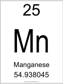 Element 025 - Manganese