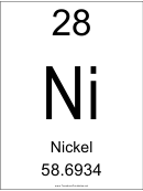 Element 028 - Nickel
