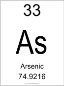 Element 033 - Arsenic
