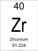 Element 040 - Zirconium