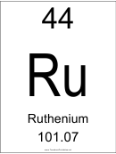 Element 044 - Ruthenium